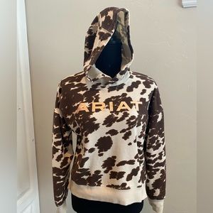 Cow print Ariat Womens sweatshirt